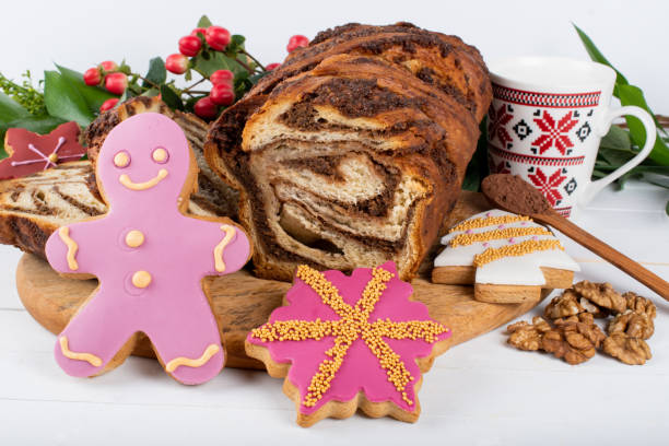 istock Cute Christmas gingerbread desserts, Authentic Christmas Brunch 1220730589