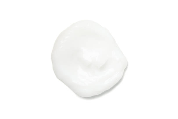 istock Cream spot isolated on white background. Cosmetics. Hygiene 1220732160