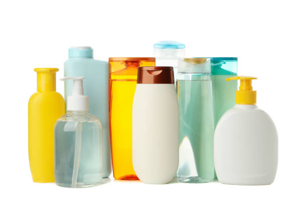 istock Blank bottles for cosmetics isolated on white background 1220733627