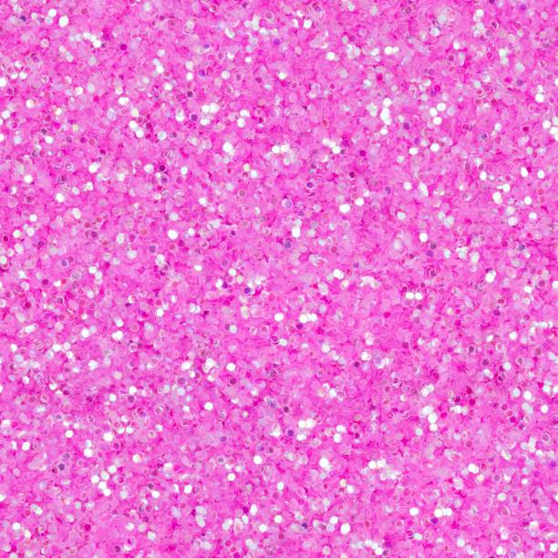istock Bright contrast pink glitter, sparkle confetti texture. Christmas abstract background, seamless pattern. 1220734967