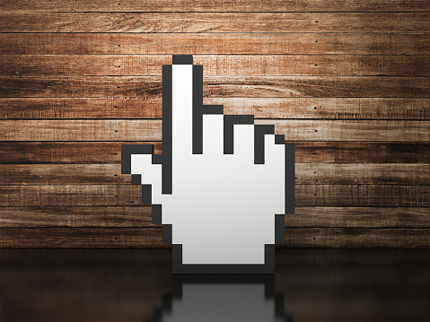 Computer Hand Cursor - 3D Rendering