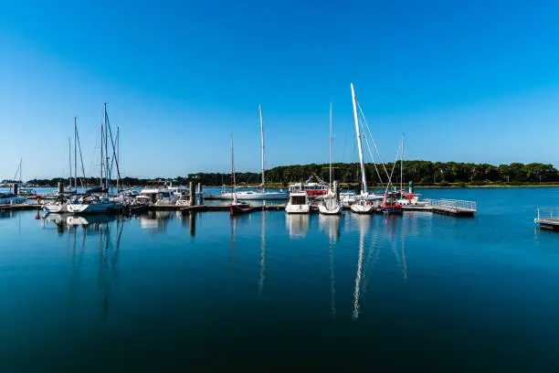 Photo of Boats and yachts moored in the sport port of Keroman