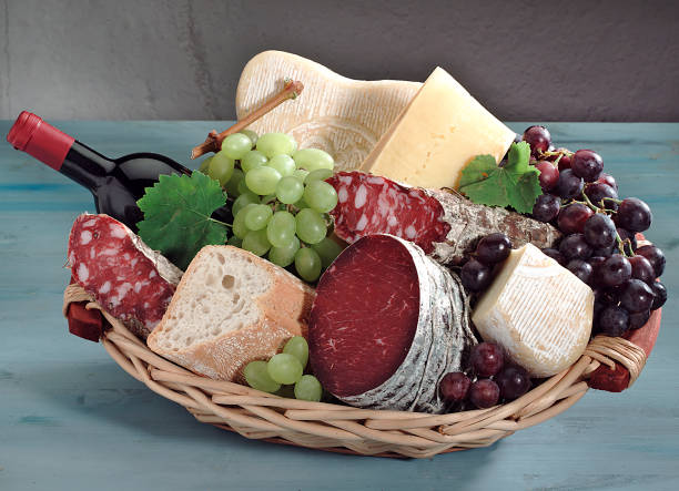 istock basket of cold cuts and cheeses 1220742574