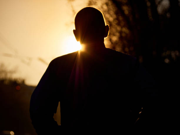 istock Lonely man on the street. 1220758394