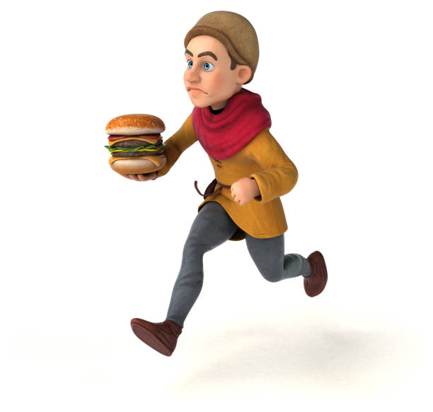 istock 3D Illustration of a medieval historical character 1220760500