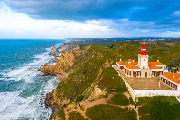 istock Famous Cabo da Roca lighthouse at the Atlantic Ocean in Portugal 1220767475