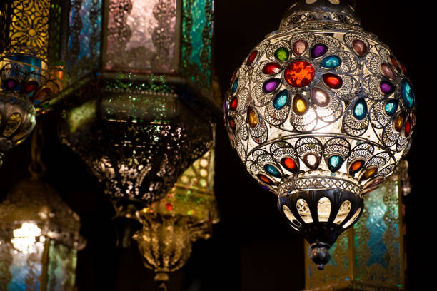 istock Ornamental Arabic decoration lamps for Muslim Ramadan 1220769035