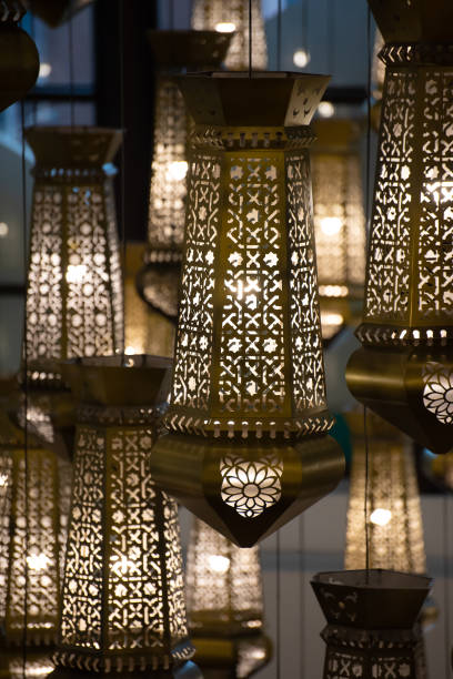 istock Ramadan Lanterns with ornamented Arabic decoration 1220769603