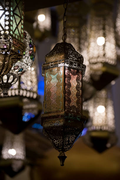 istock Ramadan Lanterns with ornamented Arabic decoration 1220769678
