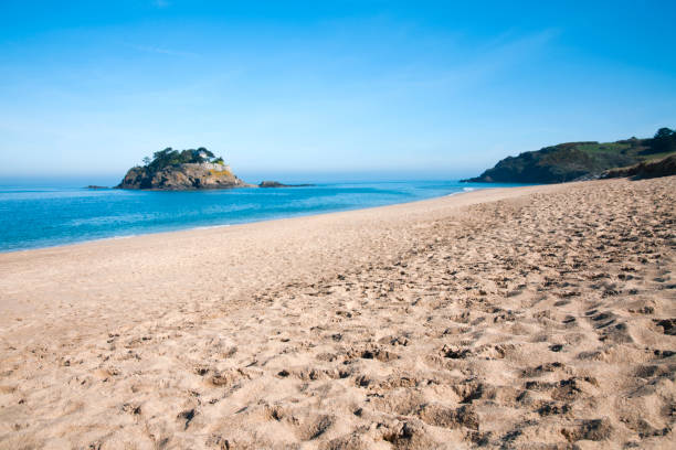 istock Empty beach in Brittany - France 1220770405