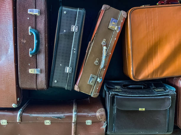 istock old suitcases.  vintage.  travels. 1220774618