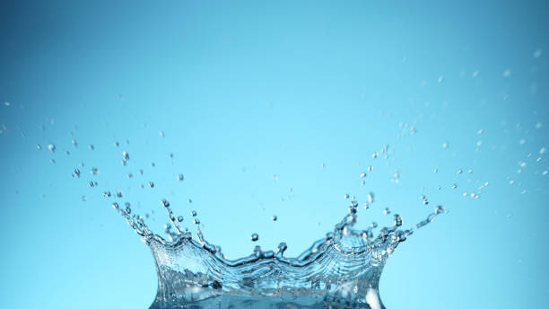 istock Abstract water crown shape splash in freeze motion 1220774769