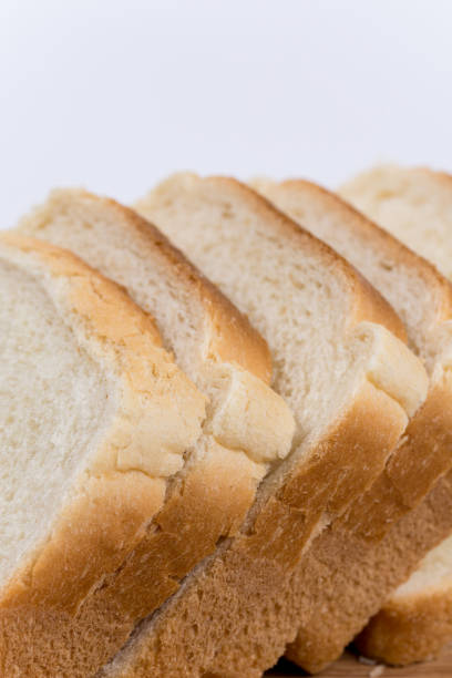 Toast bread on the wooden board