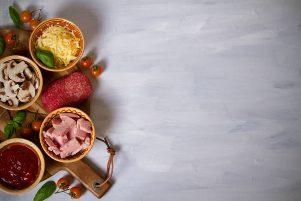 istock Pizza toppings. Ingredients for pizza 1220777025