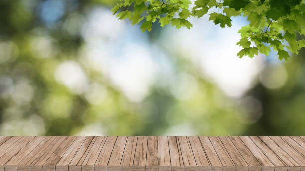istock wood mockup stand podium 3d render background template design blurred background 1220778281