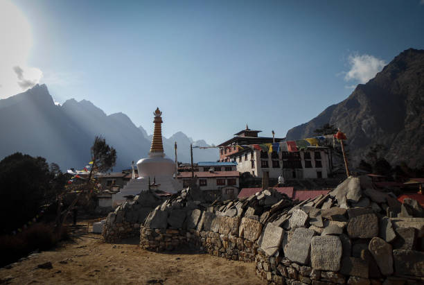 istock beautiful Tyangboche temple 1220778560