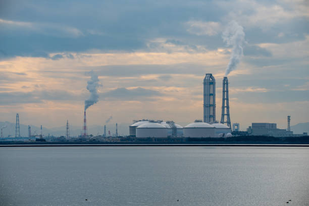 istock Seaside Industry factory 1220779004