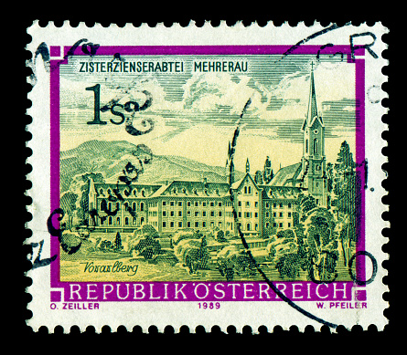 Austria stamps: Shows Cistercian abbey Wettingen-Mehrerau