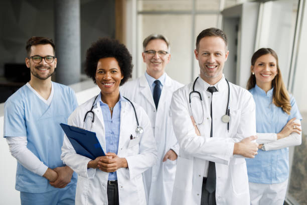 istock Diverse group of hospital doctors, surgeons, and nurses 1220788617