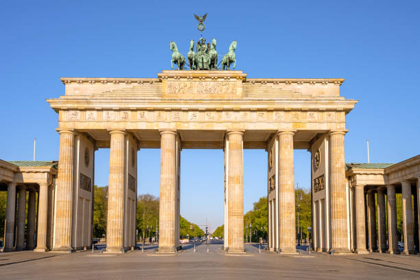 istock The famous Brandenburg Gate in Berlin 1220789605