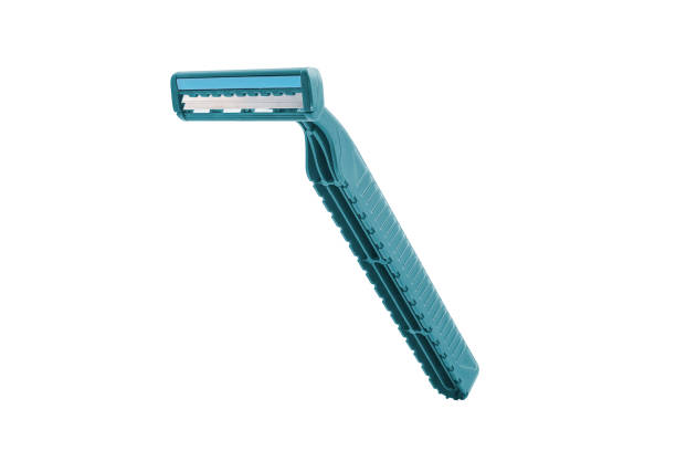 istock Man's Shaving classic razor isolated on white background 1220792757