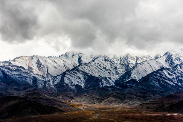 istock beautiful mountains that surround Leh at sunset - Ladakh 1220797310