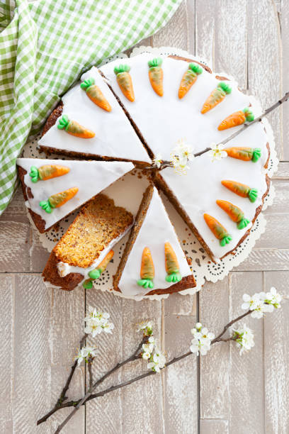istock Carrot cake with frosting 1220798973