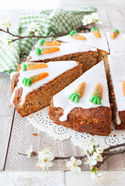 istock Carrot cake with frosting 1220799298