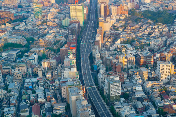 istock Tokyo cityscape at sunrise time 1220802380