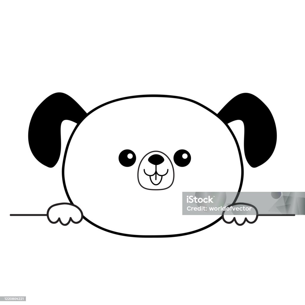 Biểu Tượng Bóng Đầu Khuôn Mặt Hạnh Phúc Của Chó Tay Cầm Chân Đường ...