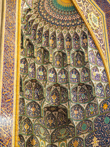istock Mosaic at Sultan Qaboos Mosque in Muscat, Oman 1220804524