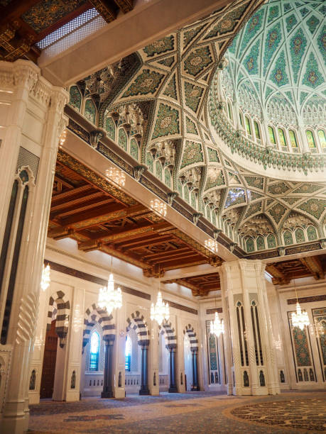 istock Inside Sultan Qaboos Mosque in Muscat, Oman 1220804525