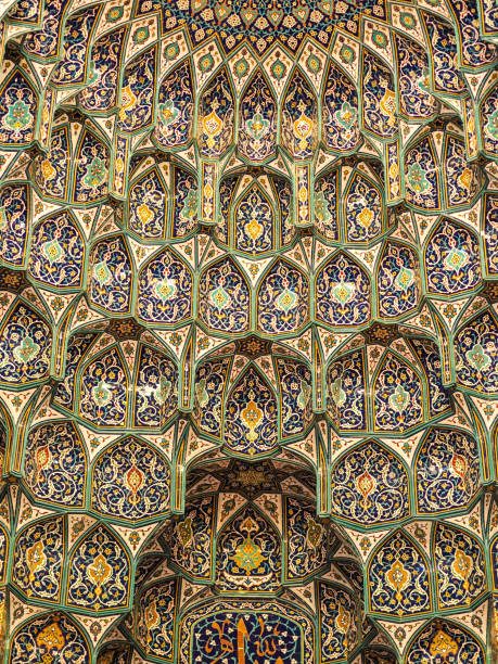 istock Mosaic at Sultan Qaboos Mosque in Muscat, Oman 1220804538