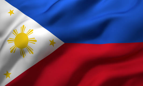 istock Flag of Philippines blowing in the wind 1220807657