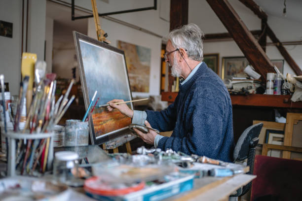 istock Creating art is a form of meditation 1220810818