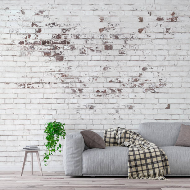 istock Elegant living room with sofa front view right 1220815262