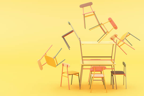 istock minimal chair in colorful pastel concept on yellow background 3d rendering 1220815407