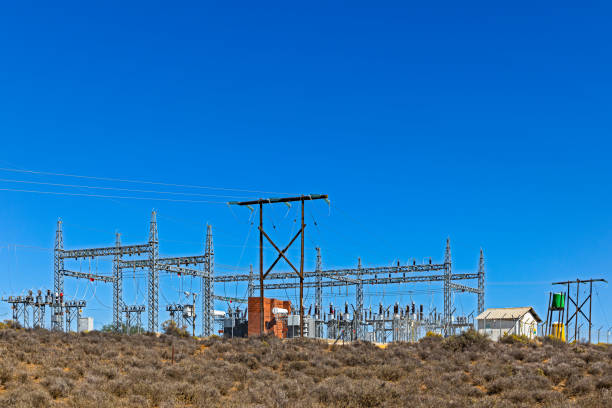 Rural electrical substation in Karoo
