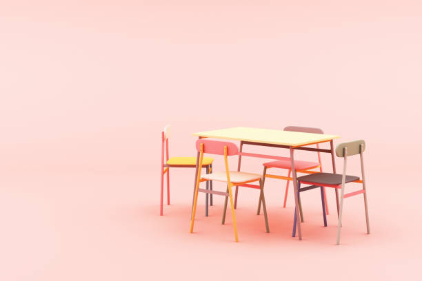 istock minimal chair in colorful pastel concept on pink background 3d rendering 1220817184