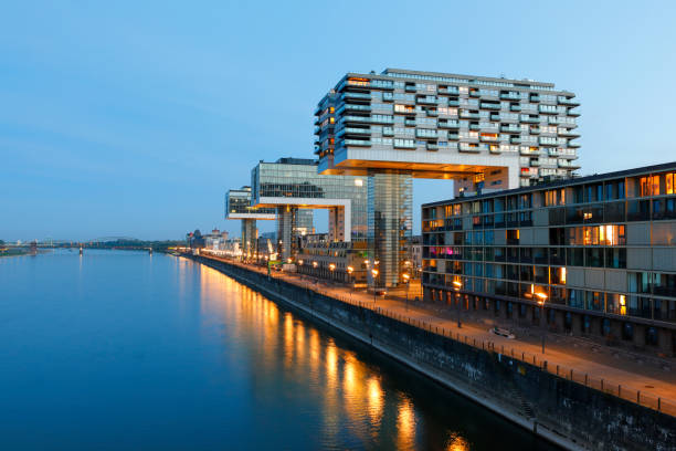 Crane Buildings as part of the Rheinauhafen quarter in Cologne