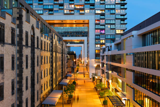 Crane Buildings as part of the Rheinauhafen quarter in Cologne