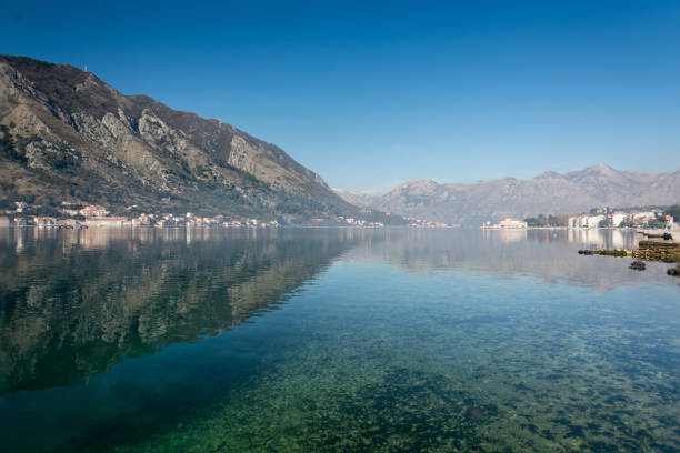 istock Reflection of mountain in the sea 1220820985