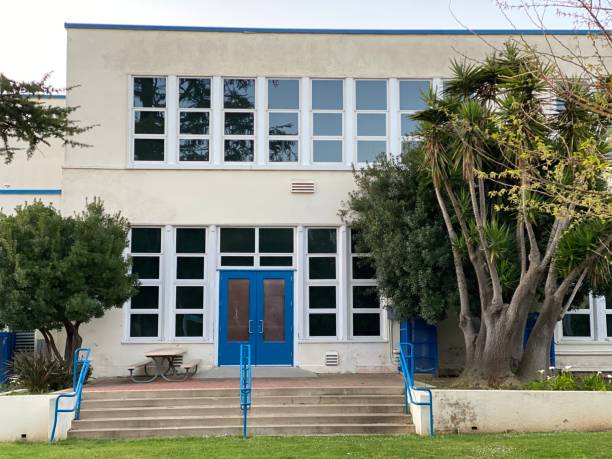 istock Building exterior with stairs 1220824079