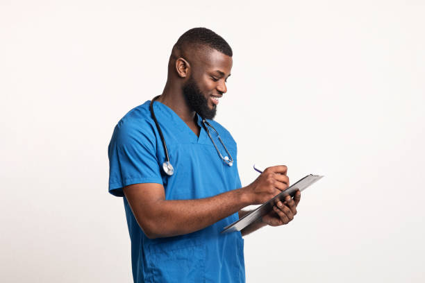 istock Positive black doc filling papers over white background 1220826868