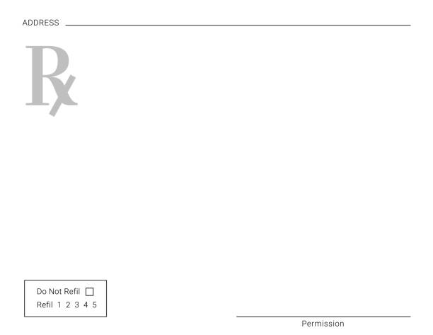 Free fake prescription label template