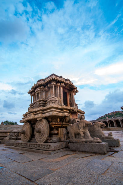 Majestic Stone chariot in Hampi , india