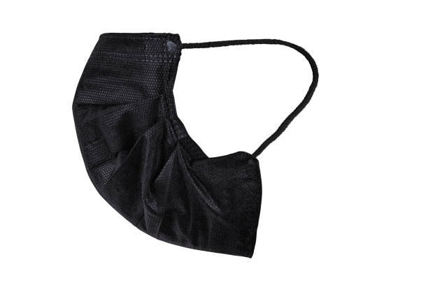 istock Black medical face mask side view isolated with clipping path 1220828798