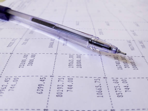 istock A blue pen on the Salary income sheet 1220828920