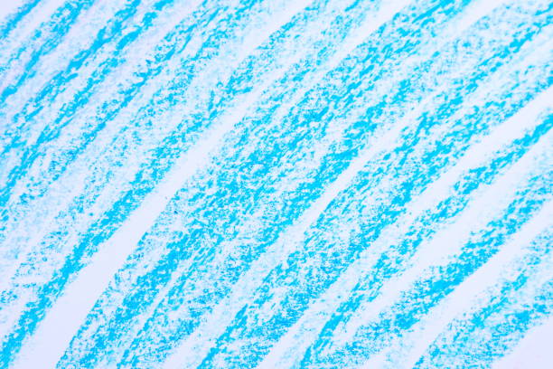 istock Blue oil pastel abstract doodle drawing on paper, on white background 1220833475
