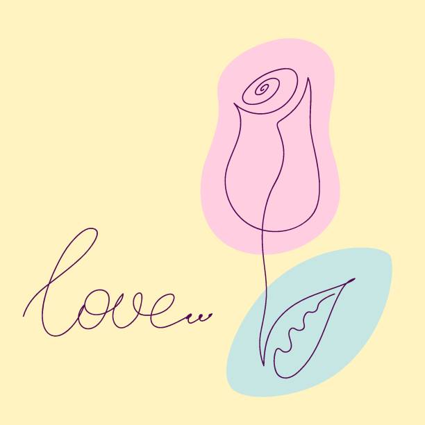 Ilustración de Flor De Rosa Pintada En Técnica De Dibujo De Línea Continua Tarjeta De Felicitación Creada En Un Estilo De Arte De Línea Amor Y Tema Romántico Plantilla De Banner Con Flores Y Letras y más Vectores Libres de Derechos de A la moda ... Ilustración de Flor De Rosa Pintada En Técnica De Dibujo De Línea Continua Tarjeta De Felicitación Creada En Un Estilo De Arte De Línea Amor Y Tema Romántico Plantilla De Banner Con Flores Y Letras y más Vectores Libres de Derechos de A la moda ...